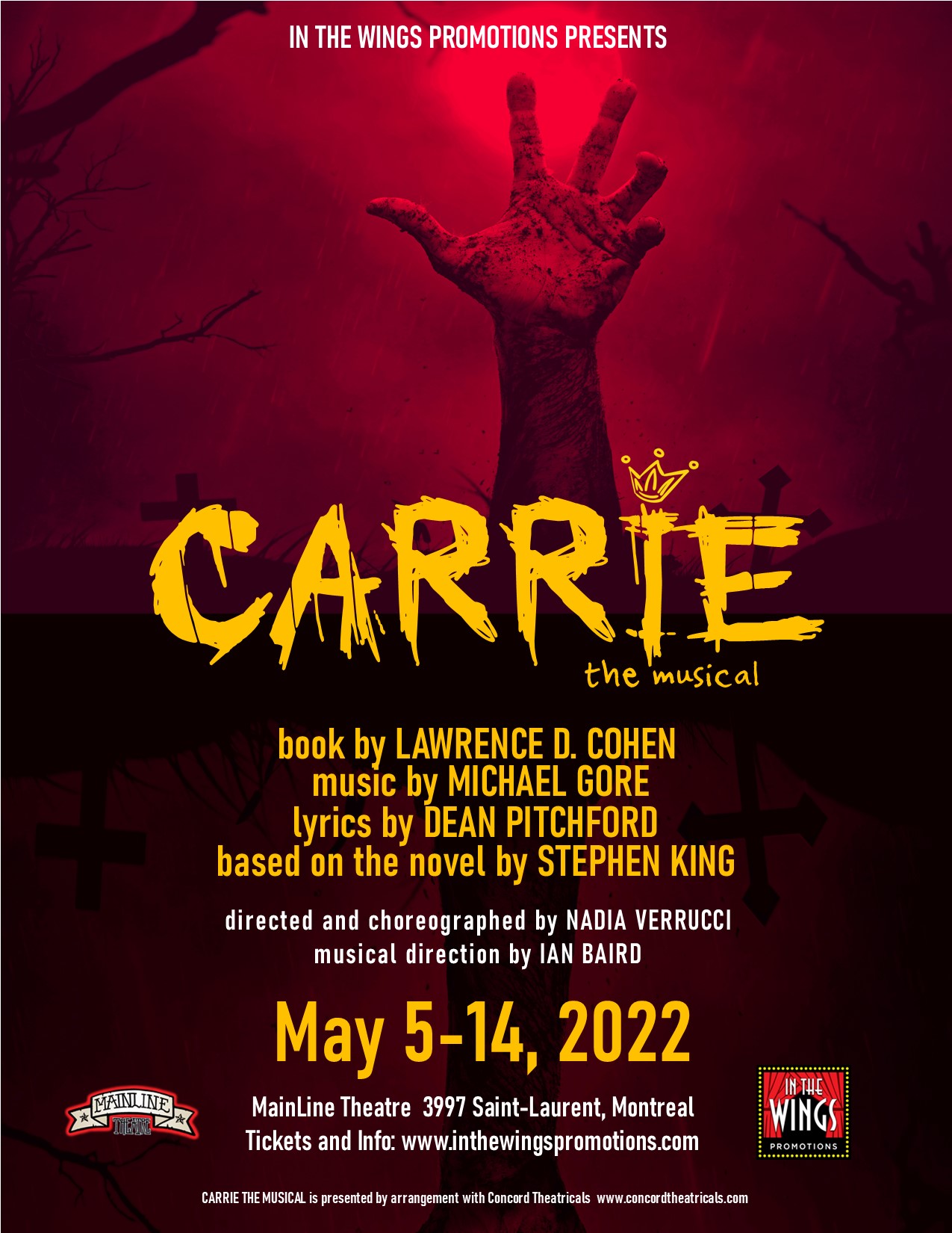 Carrie the musical affiche
